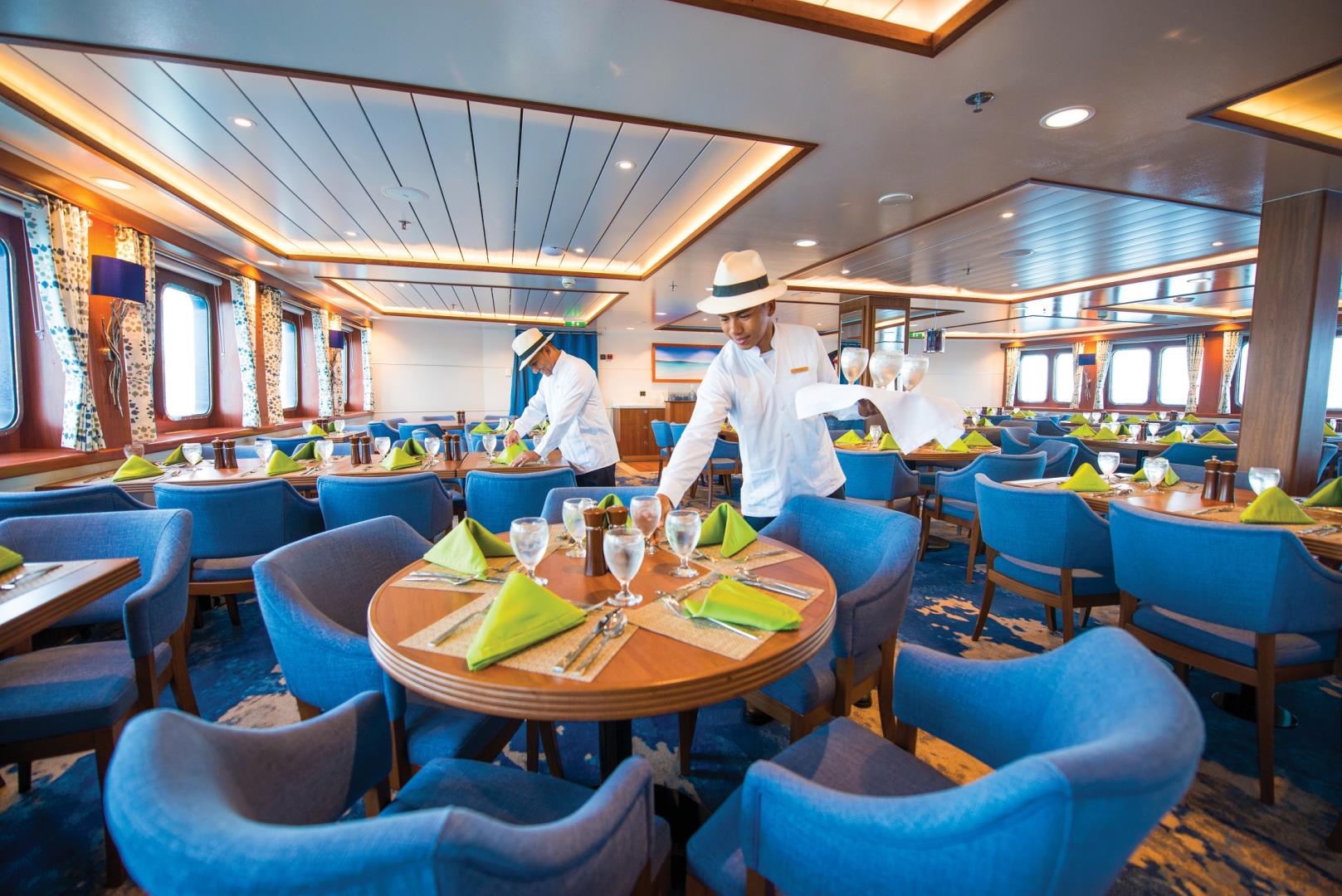 Dining room on National Geographic Endeavour II